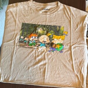 Rugrats Tan Graphic cropped T-Shirt